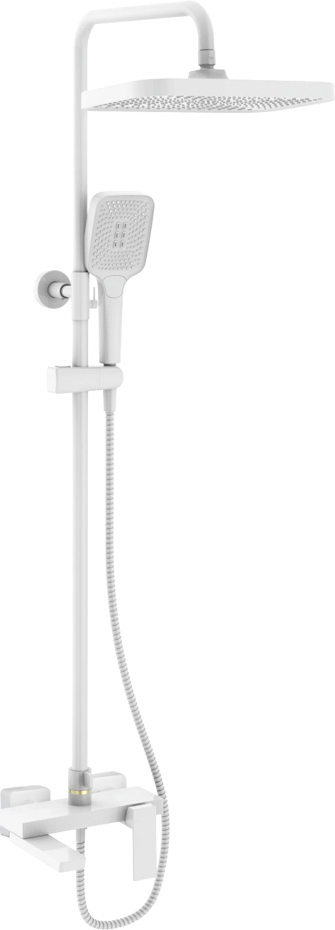 Душевая система R1836C Бренд ROSE, белая