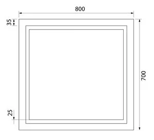 Зеркало Iddis Zodiac ZOD8000i98 80 см c подсветкой