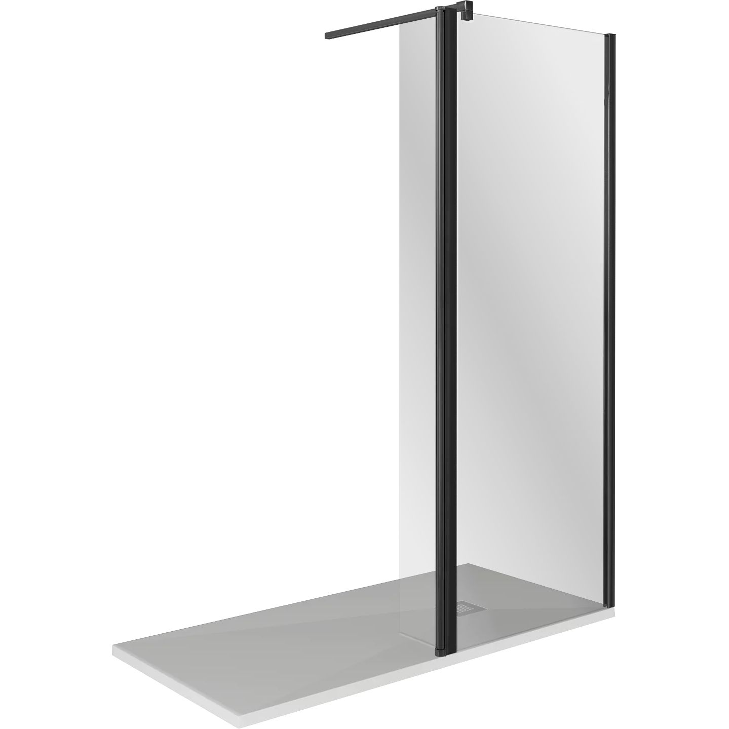 Душевая перегородка Good Door Walk In Black SP2-100-C-B, ВИ00023