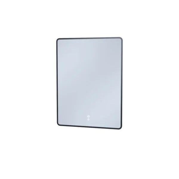 Зеркало Iddis Cloud CLX60T0i98, 60 см, LED-подсветка, сенсорный выключатель, с обогревом, черная окантовка