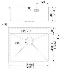 Мойка кухонная Iddis Haze HAZ59S0i77 59 см, без крыла, сатин