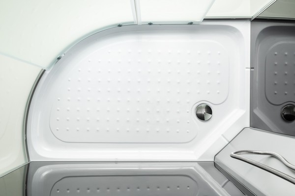 Душевая кабина Saniteco BST-12080BL (120x80, черный/матовое стекло)