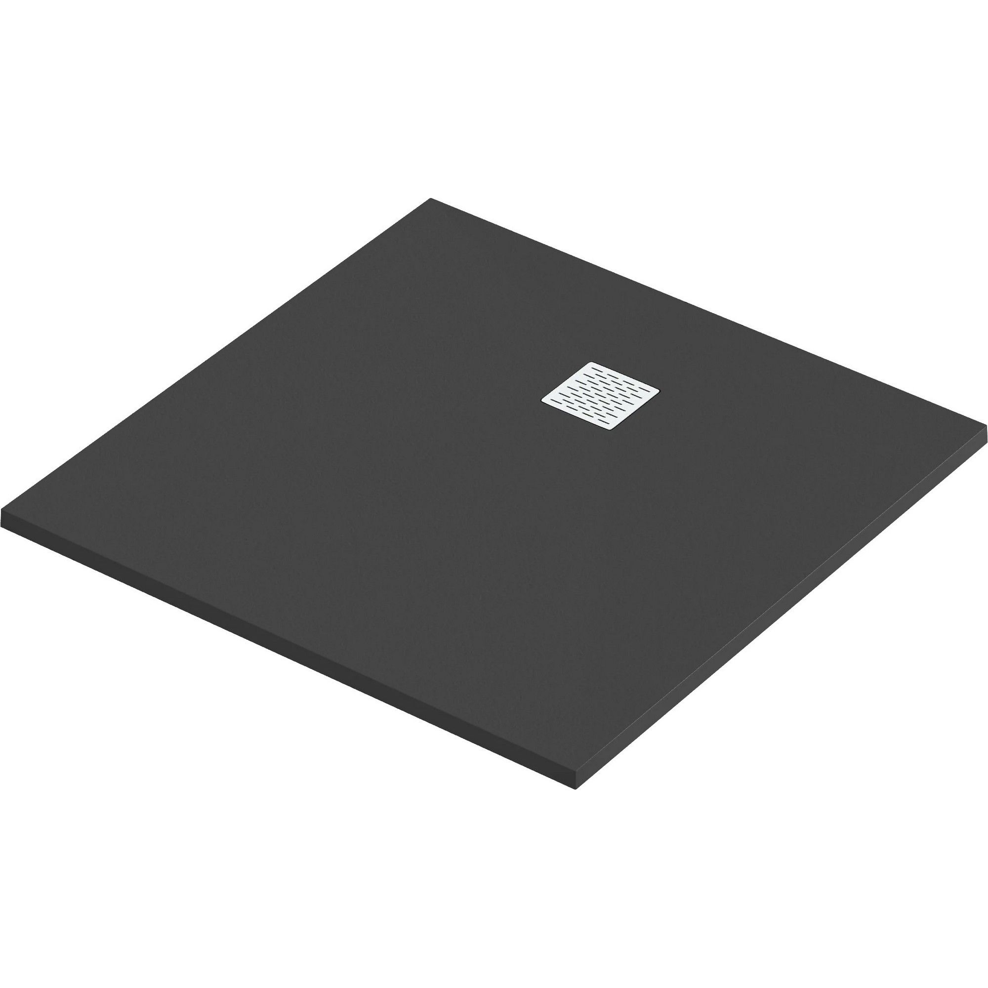 Мраморный душевой поддон Good Door Essentia CR черный 90x90, ЛП00184