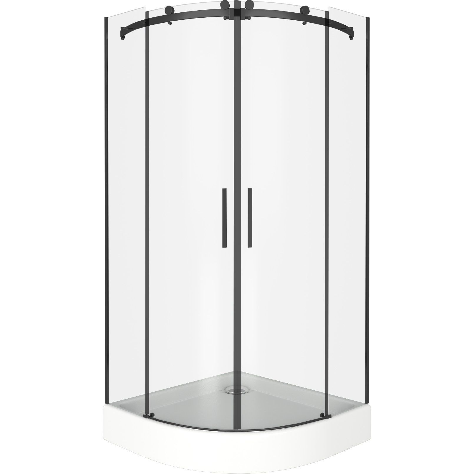 Душевой уголок Good Door Galaxy Black R-TD-100-C-B, ГЛ00019