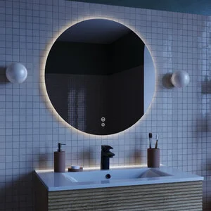 Зеркало Iddis Bild BIL8000i98, 80 см, с LED-подсветкой, с сенсорным выключателем