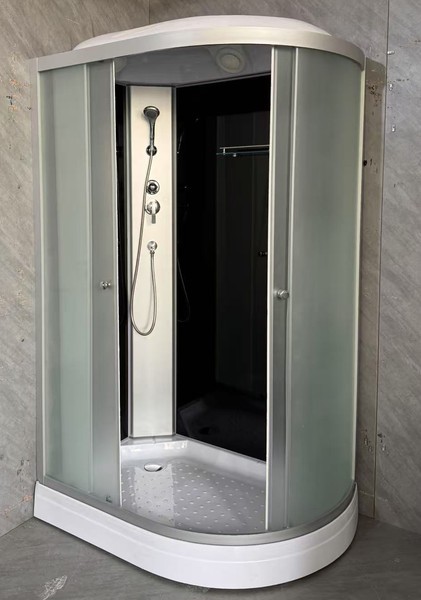 Душевая кабина Saniteco BST-12080BL (120x80, черный/матовое стекло)