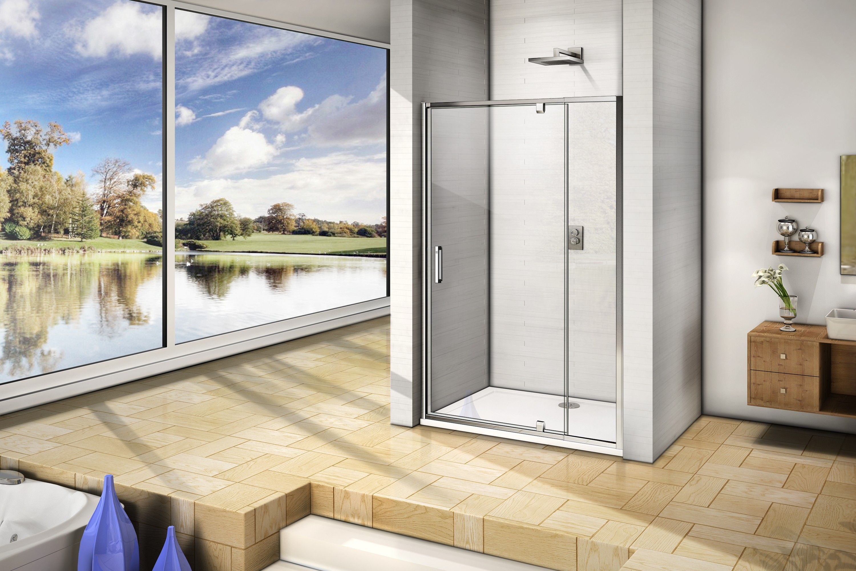 Душевая дверь Good Door Orion WTW-PD-100-C-CH, ОР00016