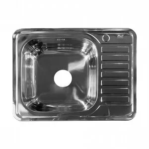 Мойка кухонная Iddis Basic BAS65PRi77, 65 x 50 см, нержавеющая сталь полированная, чаша слева