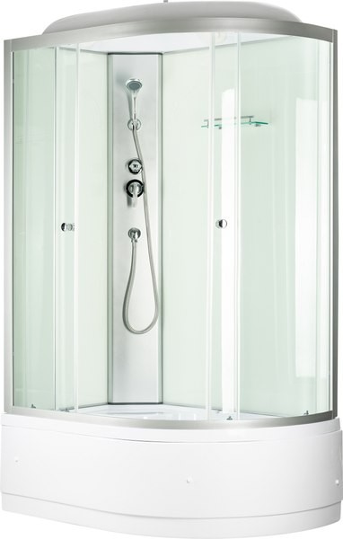 Душевая кабина Saniteco BST-12080WL (120x80, белый/прозрачное стекло)