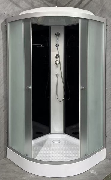 Душевая кабина Saniteco BST-110B (100x100, черный/матовое стекло)