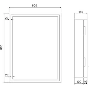 Зеркальный шкаф Iddis Zodiac ZOD6000i99, 60 см, c подсветкой, белый