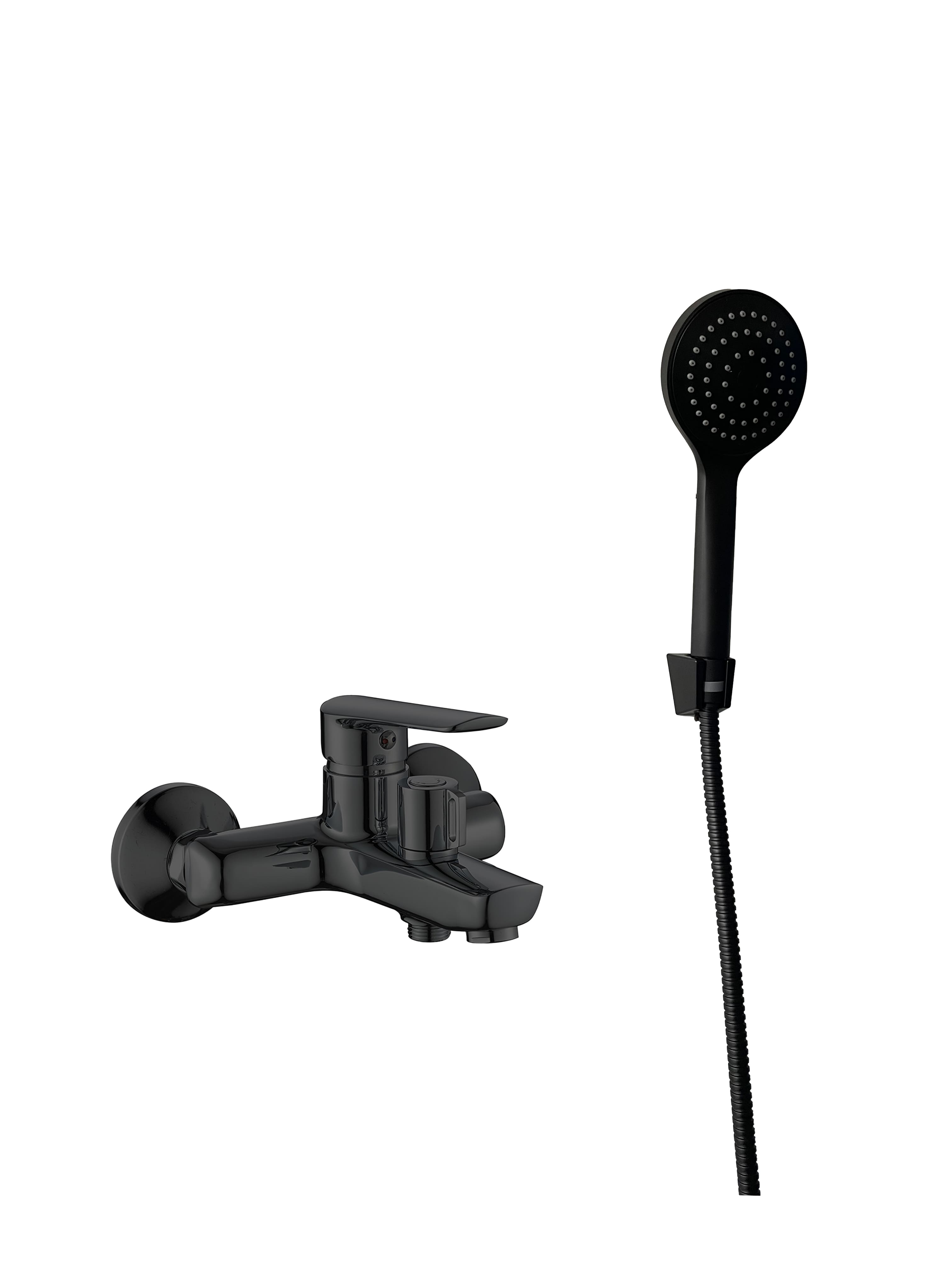 Смеситель для ванны LG54AB, Лагос/Lagos Black, с аксессуарами, черный, ESKO