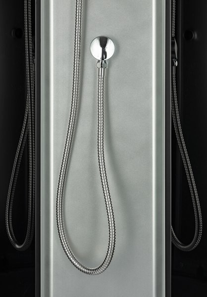 Душевая кабина Saniteco BST-110B (100x100, черный/матовое стекло)