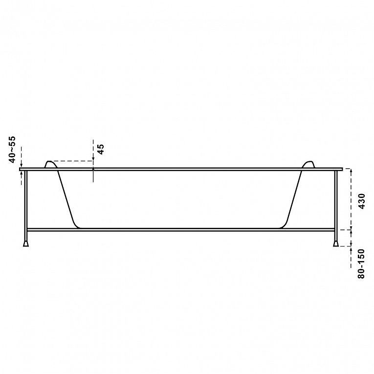 Акриловая ванна BAS Имейджен 139x139, В 00056