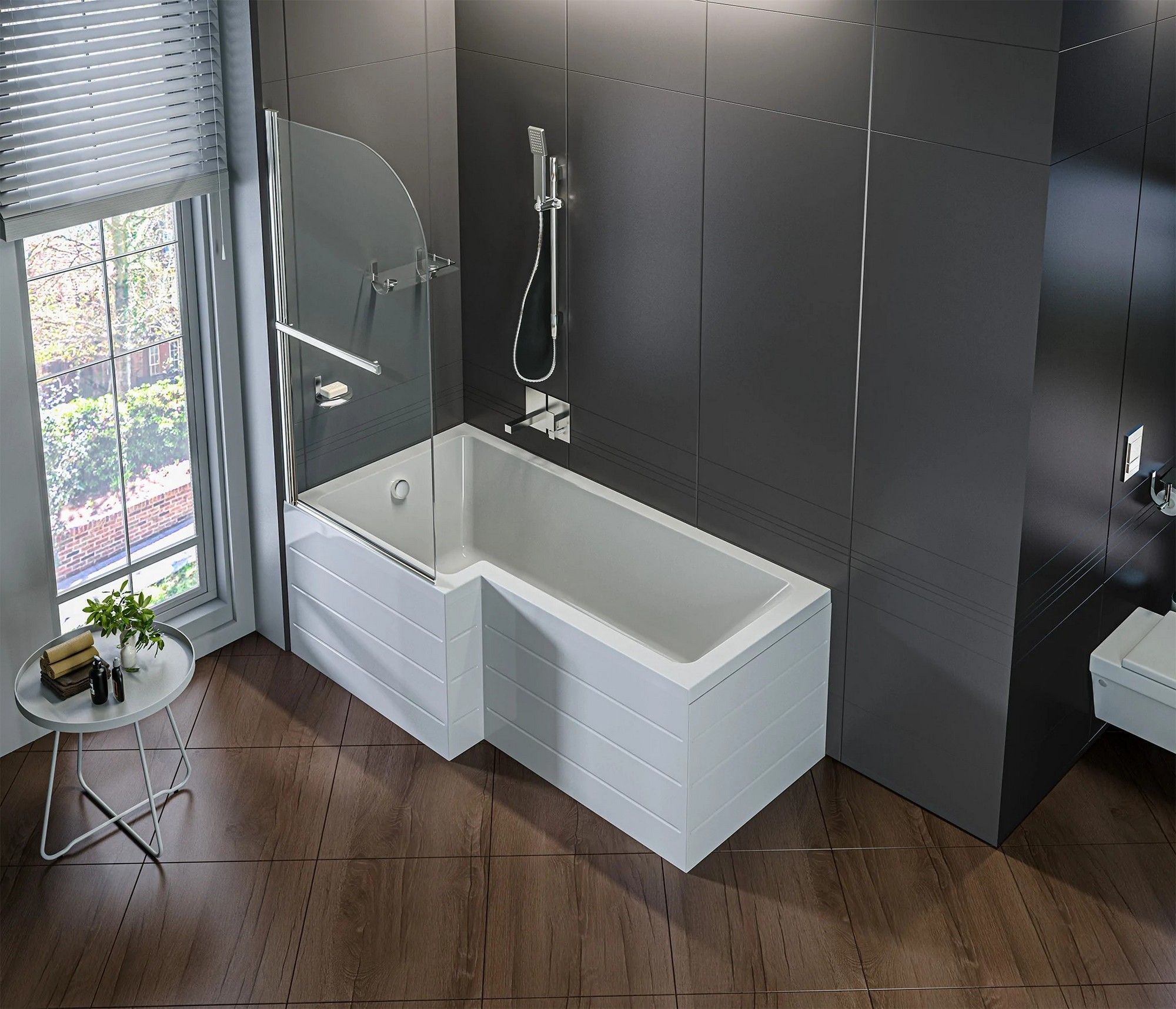 Акриловая ванна BAS Эсте 170x85 левая, В 00123