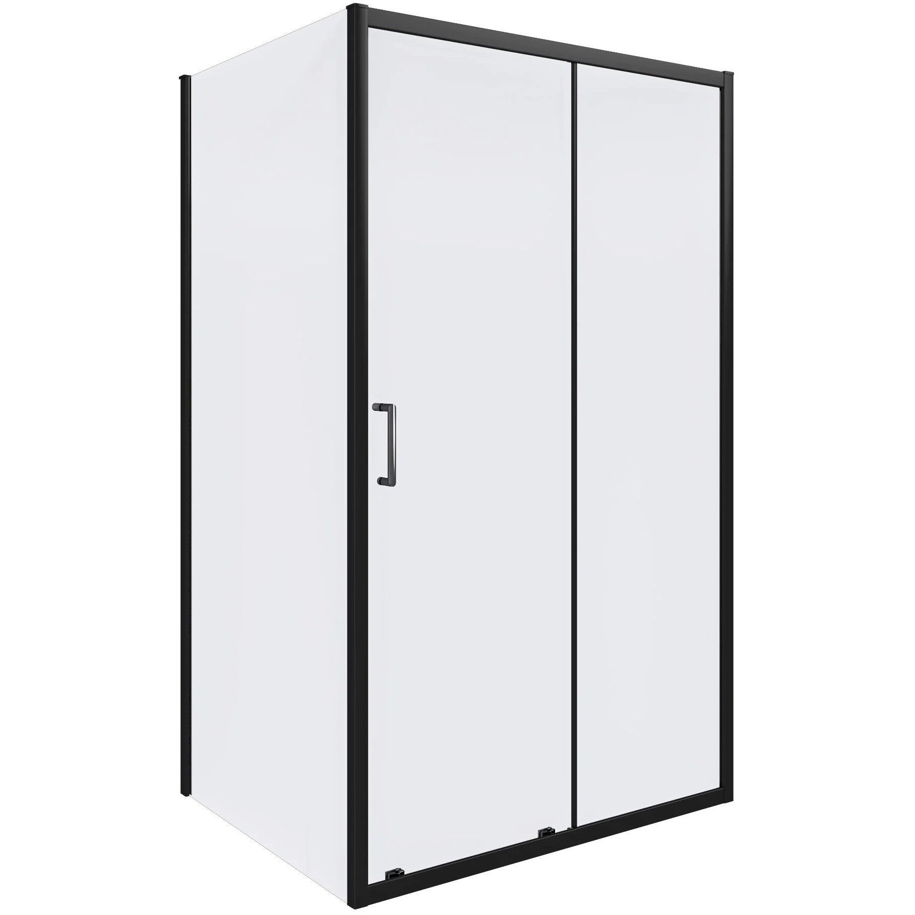 Душевой уголок Good Door Cube WTW+SP-110x100-C-B, КУ00026/КУ00025