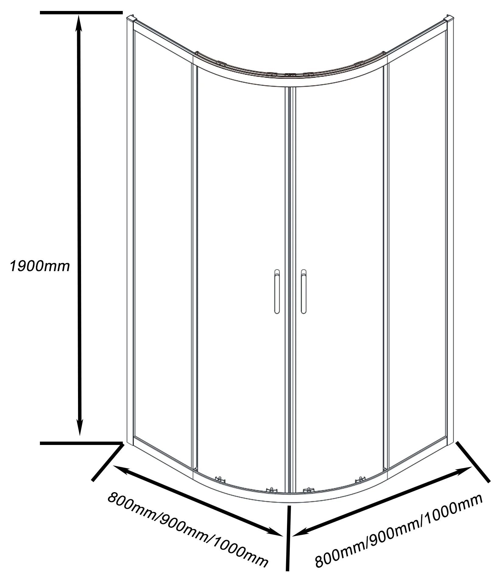 Душевой уголок Good Door Cube R