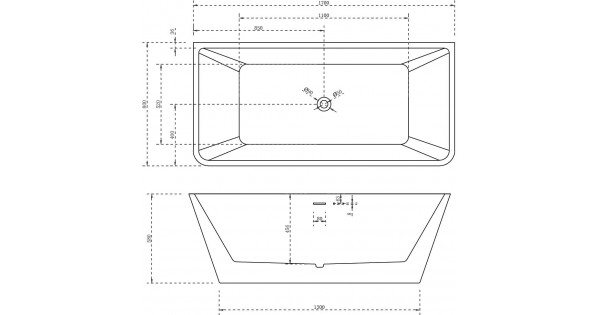 Акриловая ванна Abber AB9212-1.7 170x80