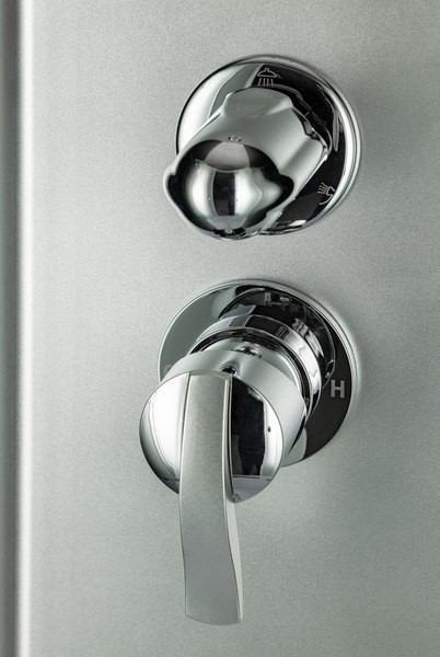 Душевая кабина Saniteco BST-110B (100x100, черный/матовое стекло)