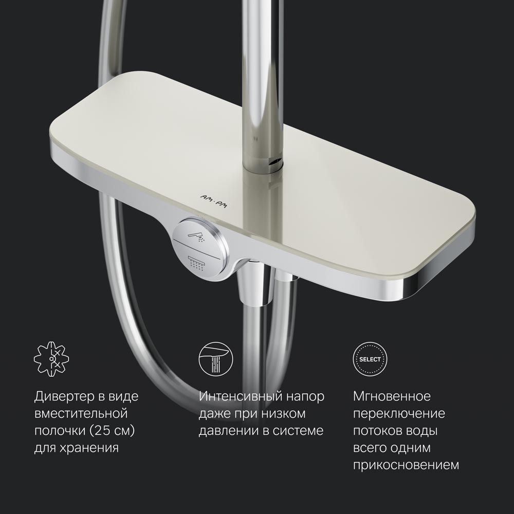 Душевая система Like цвет: хром