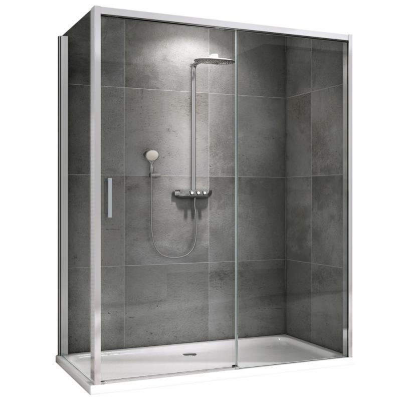 Душевой уголок Abber Komfort 130x90x200 хром