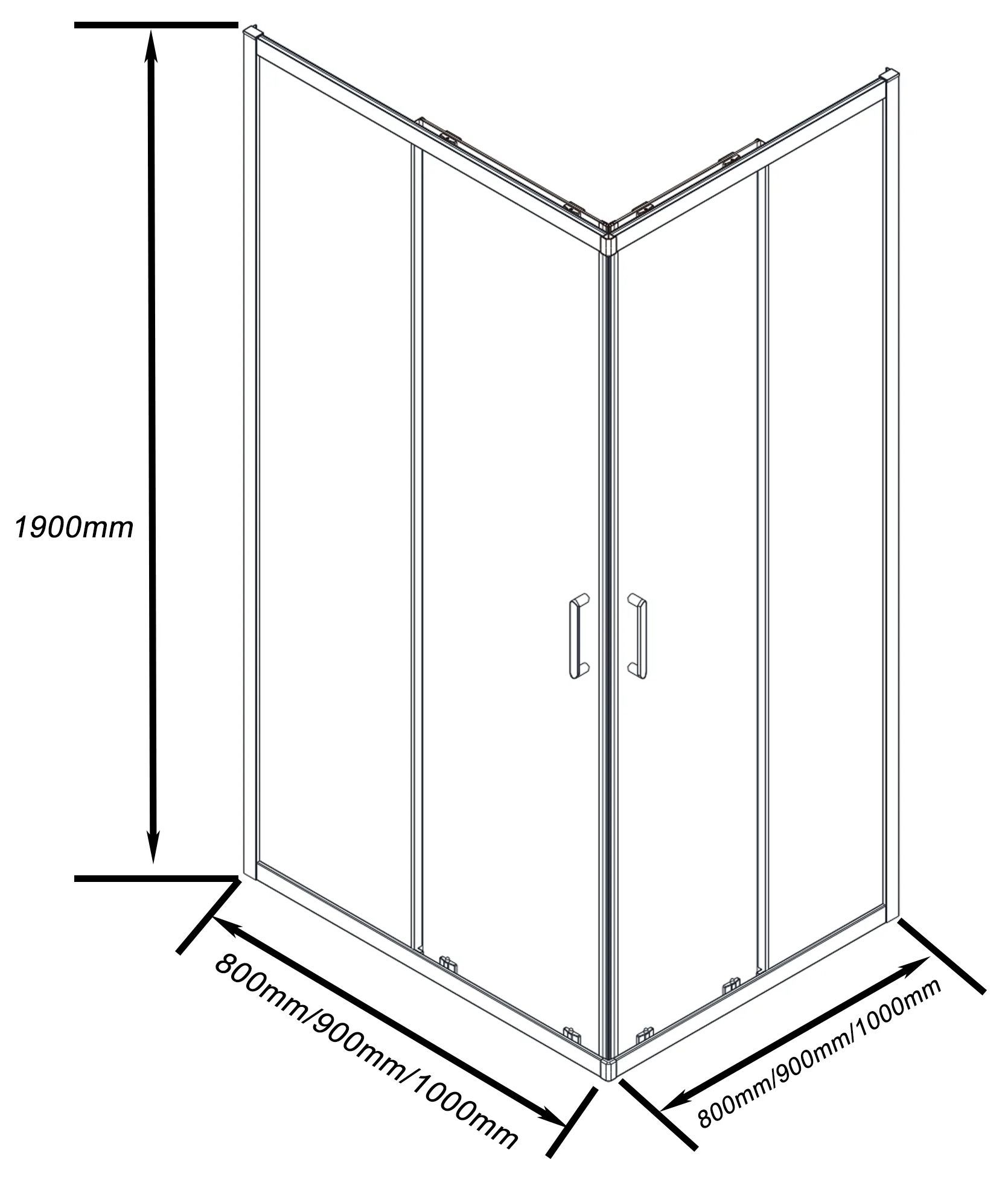 Душевой уголок Good Door Cube CR