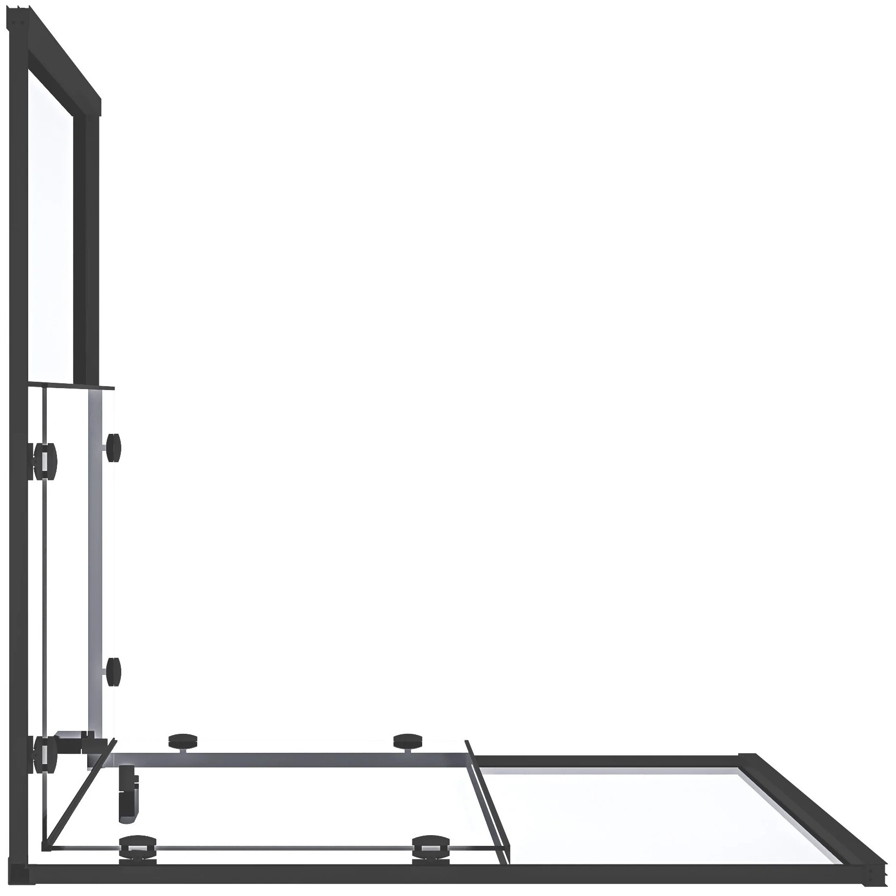 Душевой уголок Good Door Lite CR Black