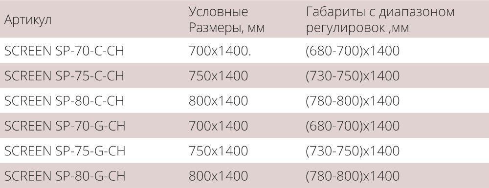Боковая часть Good Door Screen SP