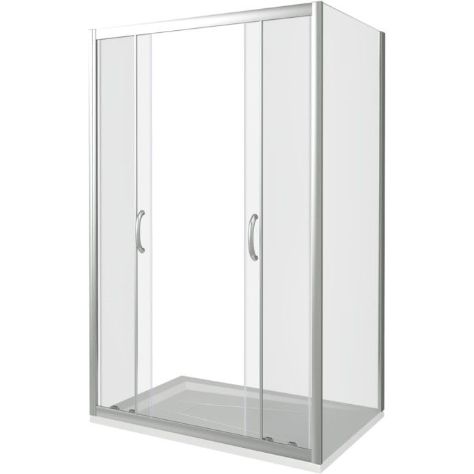 Душевой уголок Good Door Infinity WTW-TD+SP-150x100-C-CH, ИН00034/ИН00071
