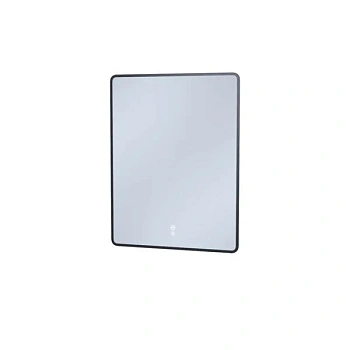 Зеркало Iddis Cloud CLX60T0i98, 60 см, LED-подсветка, сенсорный выключатель, с обогревом, черная окантовка