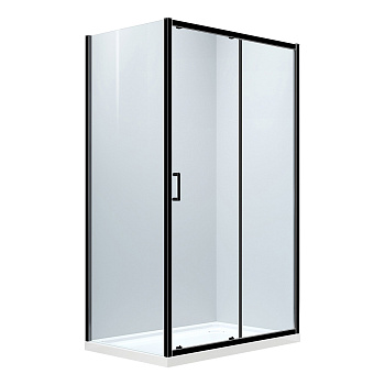 Душевой уголок Abber Komfort 160x100x200 черный